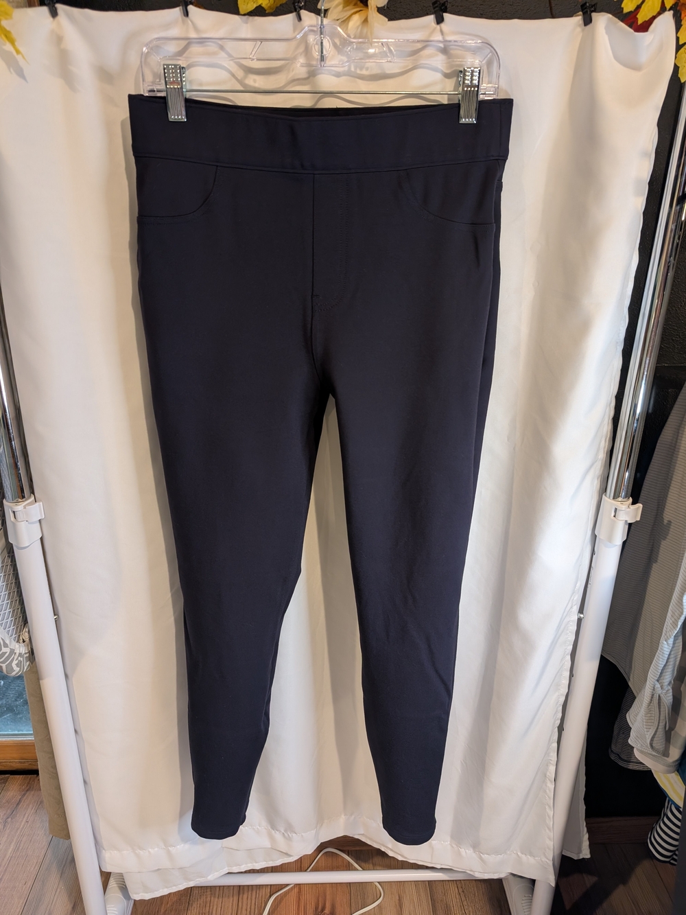 SPANX The Perfect Pant Navy Blue Ankle 4-Pocket Size Large Tall L